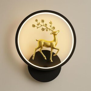 Deer wall lamp